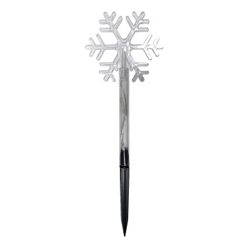 Świąteczna dekoracja zewnętrzna LED, płatek śniegu, 3xLED/2xAA, IP44, ciepła biała