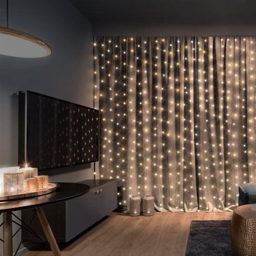 Świąteczna kurtyna LED/3xAA