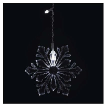 Świąteczna kurtyna LED 60xLED/1,35W 635x50 cm zimna biel