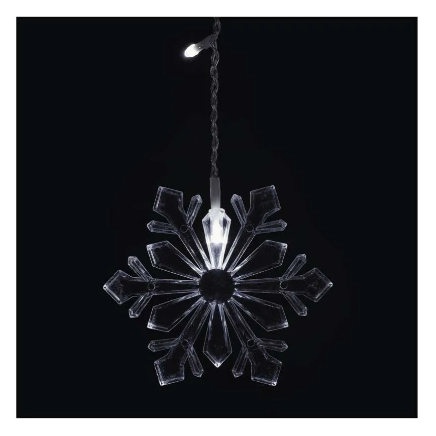 Świąteczna kurtyna LED 60xLED/1,35W 635x50 cm zimna biel