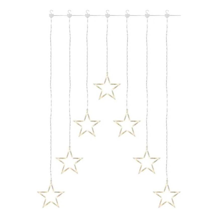 Świąteczna kurtyna LED, 70 diod LED/3,6 W, 567 x 125 cm, ciepła biała