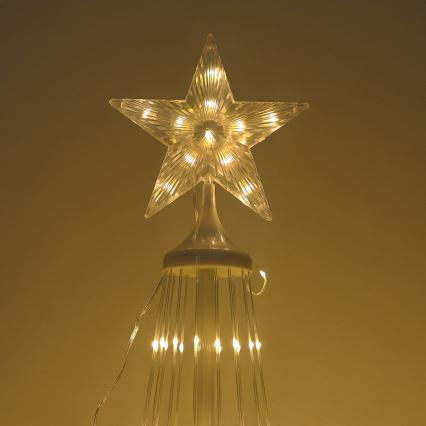 LED RGBW ściemnialna zewnętrzna dekoracja świąteczna LED/4W/230V 180 cm IP44 choinka + pilot zdalnego sterowania