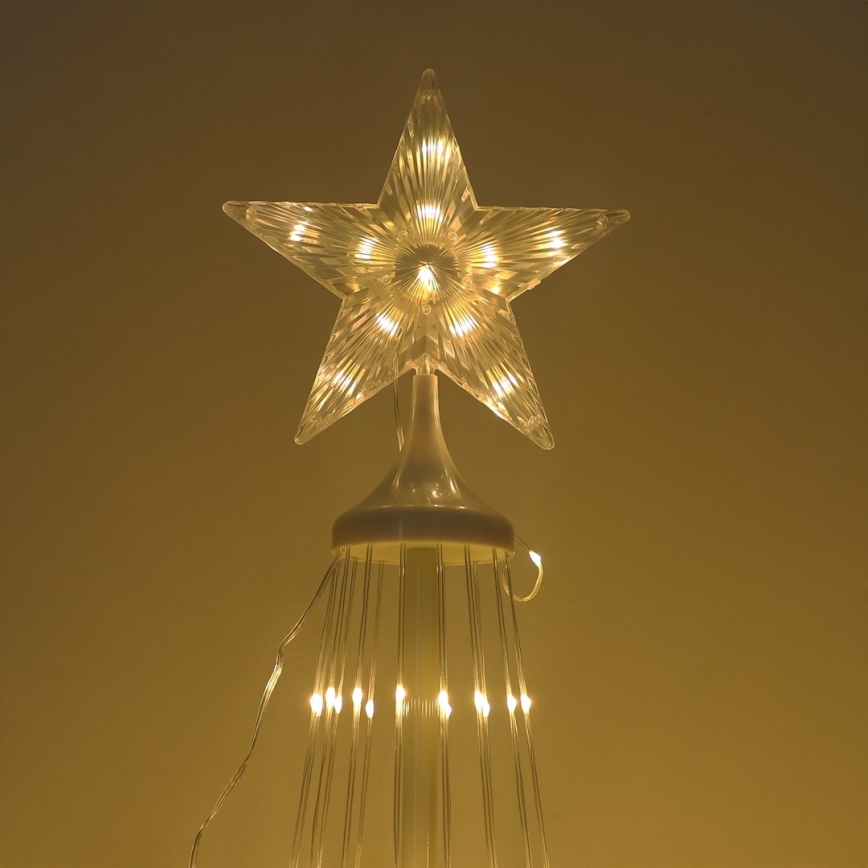 LED RGBW ściemnialna zewnętrzna dekoracja świąteczna LED/4W/230V 180 cm IP44 choinka + pilot zdalnego sterowania