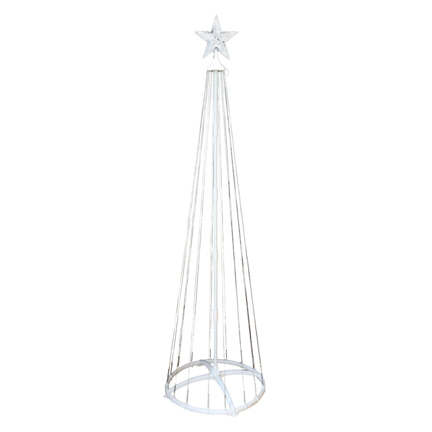 LED RGBW ściemnialna zewnętrzna dekoracja świąteczna LED/4W/230V 180 cm IP44 choinka + pilot zdalnego sterowania