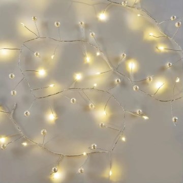 Świąteczny łańcuch 40 diod LED/3xAA 1,5 m ciepła biel