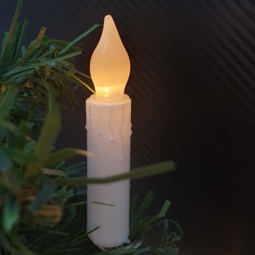 Świąteczny łańcuch dekoracyjny LED 10xLED/2xAA 1,65 m ciepłe białe świeczki