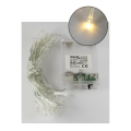 Świąteczny łańcuch LED 20xLED/2 funkcje 2,4m ciepła biała