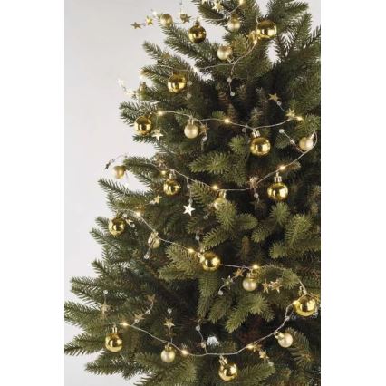 Świąteczny łańcuch LED 20xLED/2xAA 2,2 m ciepła biel