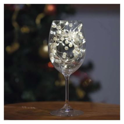 Świąteczny łańcuch LED 40xLED/3xAA 1,5 m ciepłe białe światło