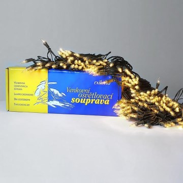 Świąteczny łańcuch zewnętrzny 160x1,5V/0,07A/46m IP44