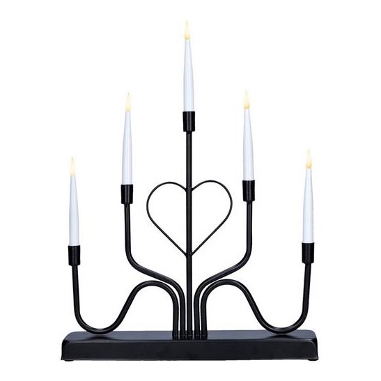 Świąteczny świecznik LED 5xLED/2xAA ciepła biała