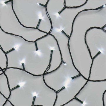 Świąteczny zewnętrzny łańcuch LED 80xLED/13m IP44 zimna biel