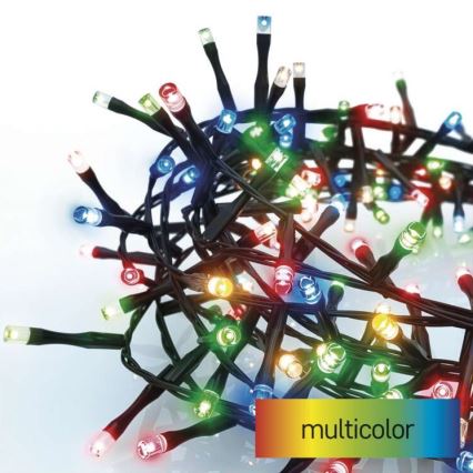 Świąteczny zewnętrzny łańcuch świetlny LED 300xLED/11m IP44 wielokolorowy