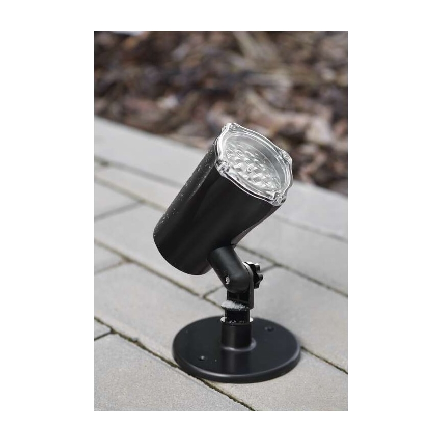 Świąteczny zewnętrzny projektor LED/3,6W/230V IP44 zimna biel