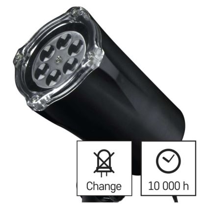 Świąteczny zewnętrzny projektor LED/3,6W/230V IP44 zimna biel