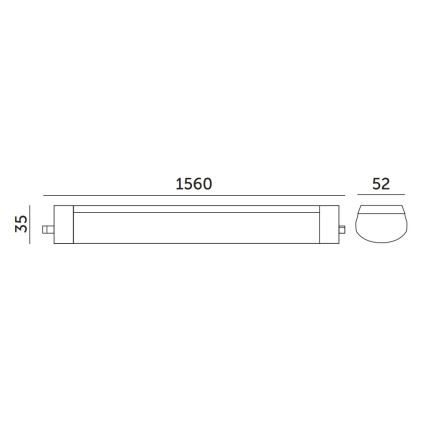 Świetlówka przemysłowa LED/48W/230V IP65 4000K 156 cm