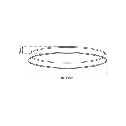 System szynowy MAGNETIC TRACK śr. 60 cm czarrny