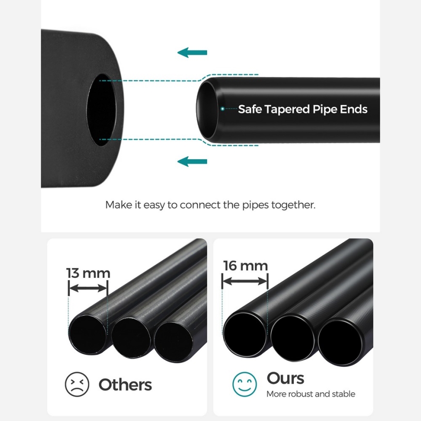 Szafa do przechowywania z półkami i drążkiem na ubrania MATIS 138x182 cm czarna