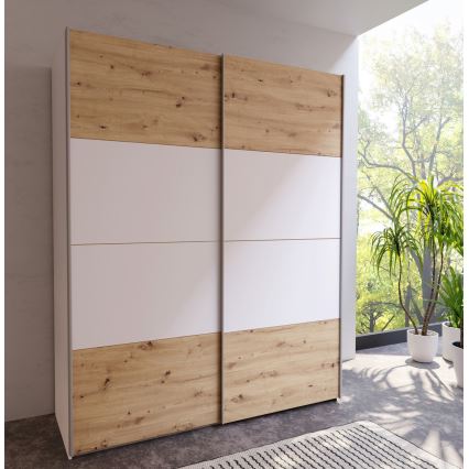 Szafa KARO 170x210 cm biała/dąb artisan