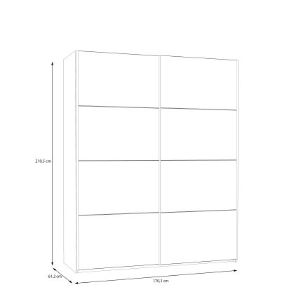 Szafa KARO 170x210 cm, biała
