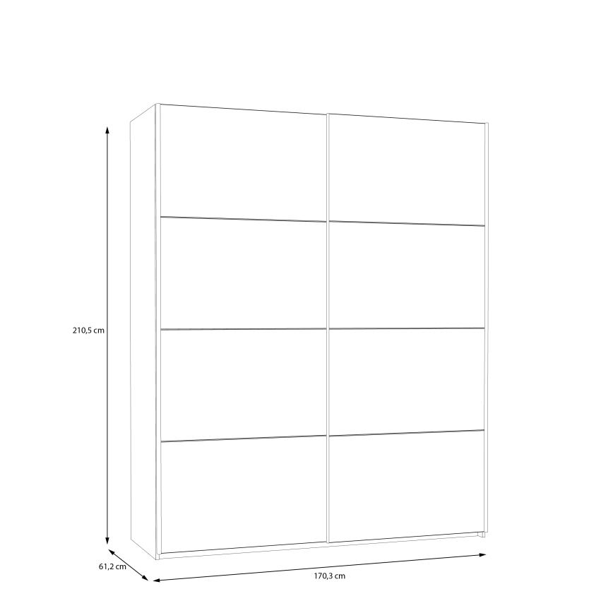 Szafa KARO 170x210 cm, biała