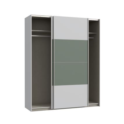 Szafa KARO 170x210 cm szara/zielona
