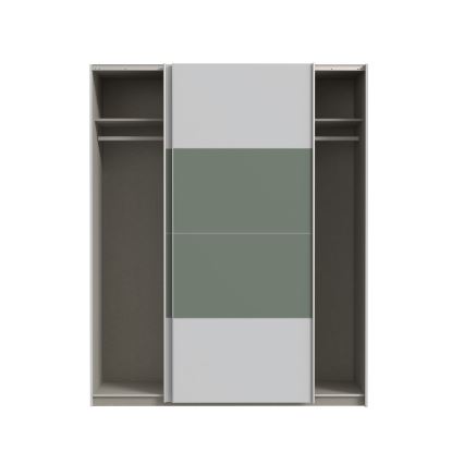 Szafa KARO 170x210 cm szara/zielona