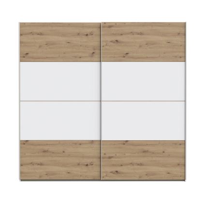 Szafa KARO 220x210 cm biała/dąb artisan