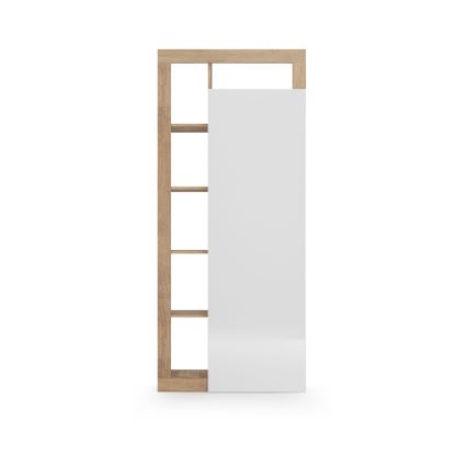 Szafa LENOR 91x209 cm biała/brązowa