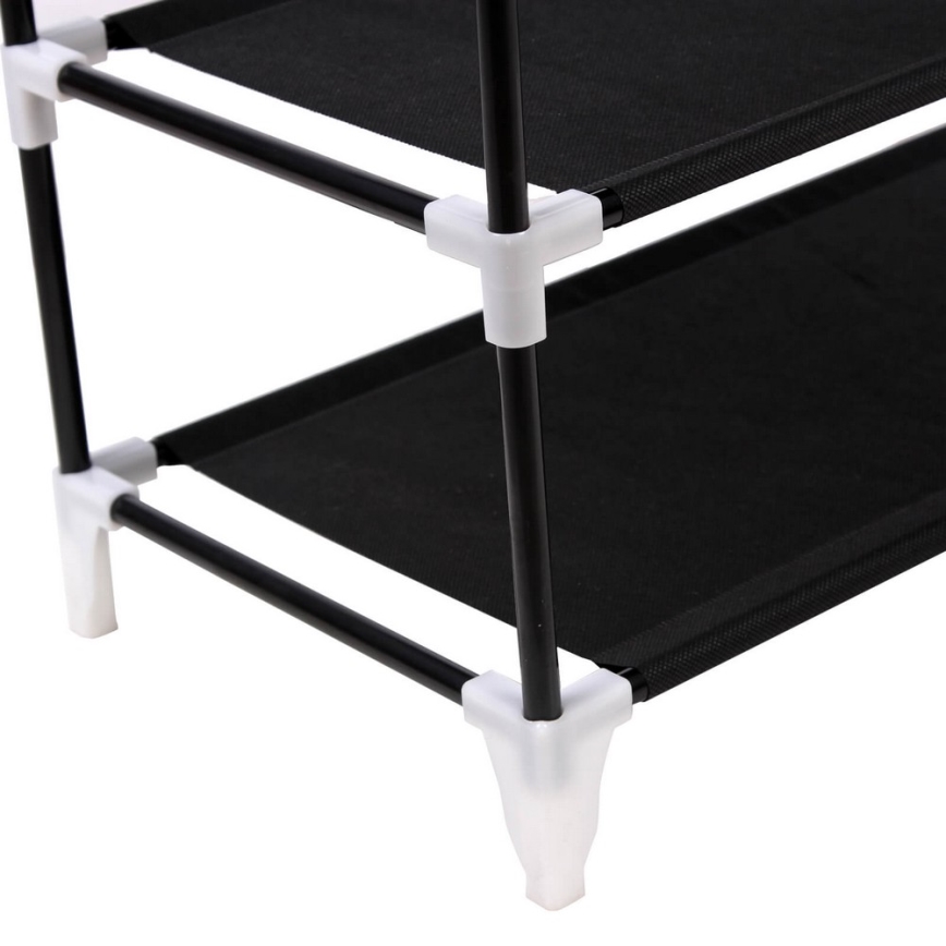 Szafa materiałowa z półkami MATIS 58x160 cm czarna