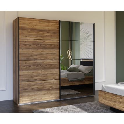 Szafa OREN z lustrem 220x210 cm dąb artisan