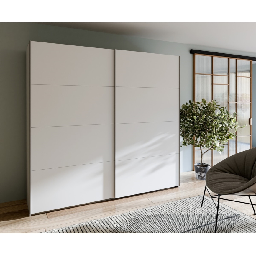 Szafa z lustrem KARO 220x210 cm biała