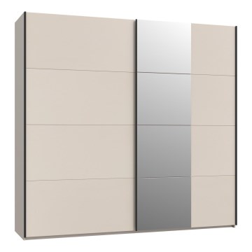 Szafa z lustrem ODEN 220x210 cm beżowa