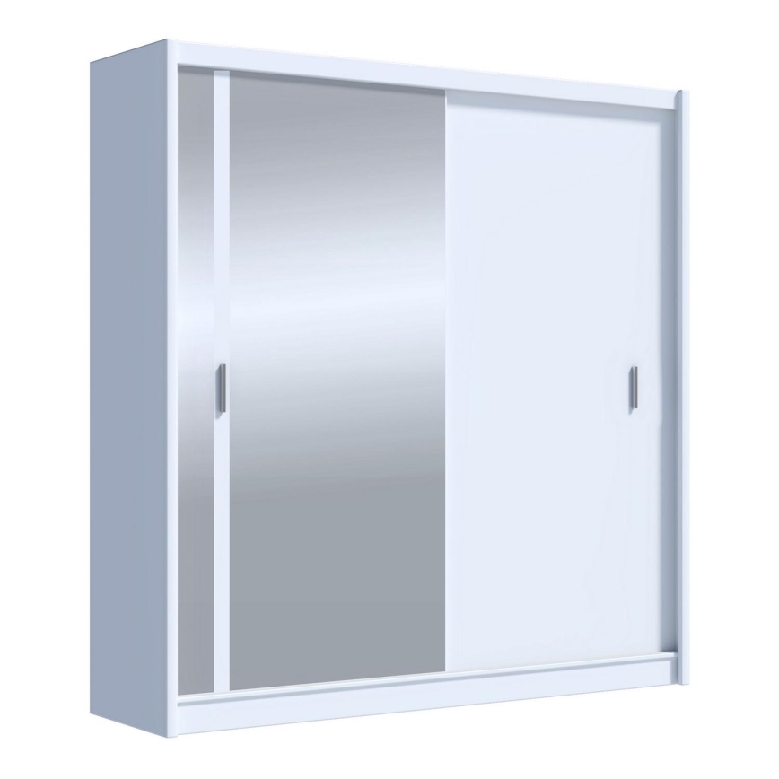Szafa z lustrem SABRINA 203x215 cm biała