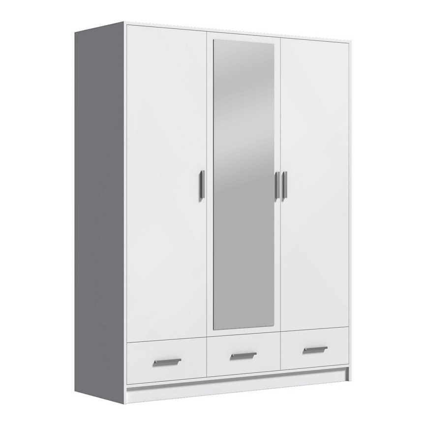 Szafa z lustrem SANNA 150x215 cm biała