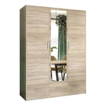 Szafa z lustrem SANNA 150x215 cm dąb sonoma