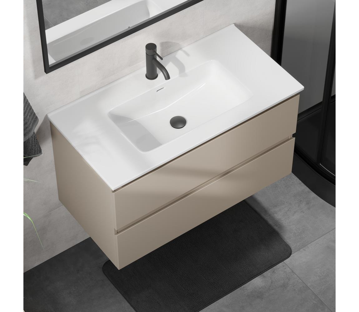 Szafka łazienkowa z umywalką KENWOOD 91 cm Marakesh/biała