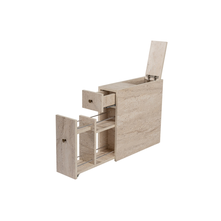 Szafka łazienkowa MELODY, dekor marmur beżowy