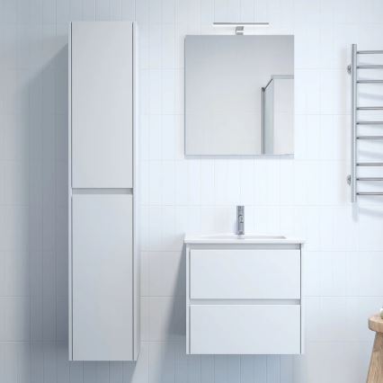 Szafka łazienkowa MOLDE 35x174x32 cm, biała
