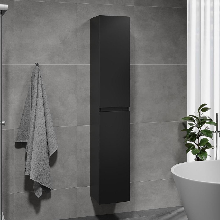 Szafka łazienkowa OLIVER 186 cm matowa czarna
