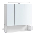 Szafka łazienkowa z lustrem LED SKY 70x70x16 cm 230V biała