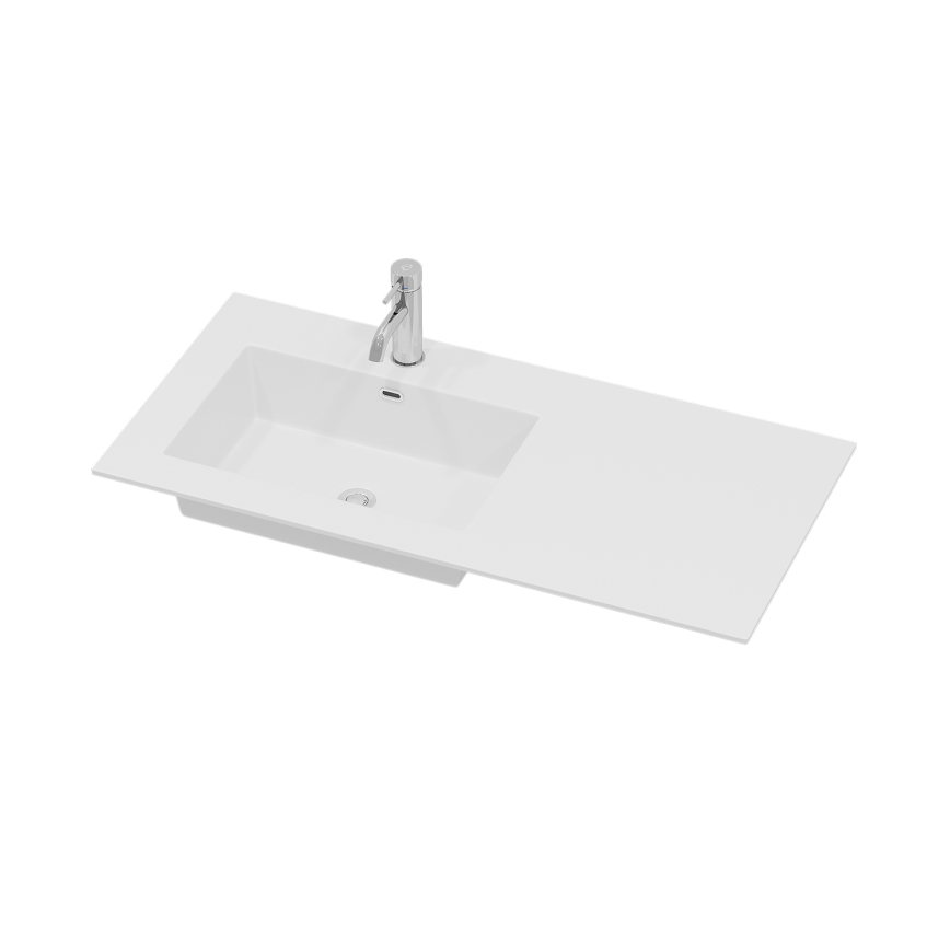 Szafka łazienkowa z umywalką HELSINKI 95 cm lewa/czarna