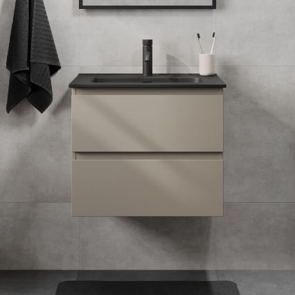 Szafka łazienkowa z umywalką KENWOOD 61 cm marakesh/czarny