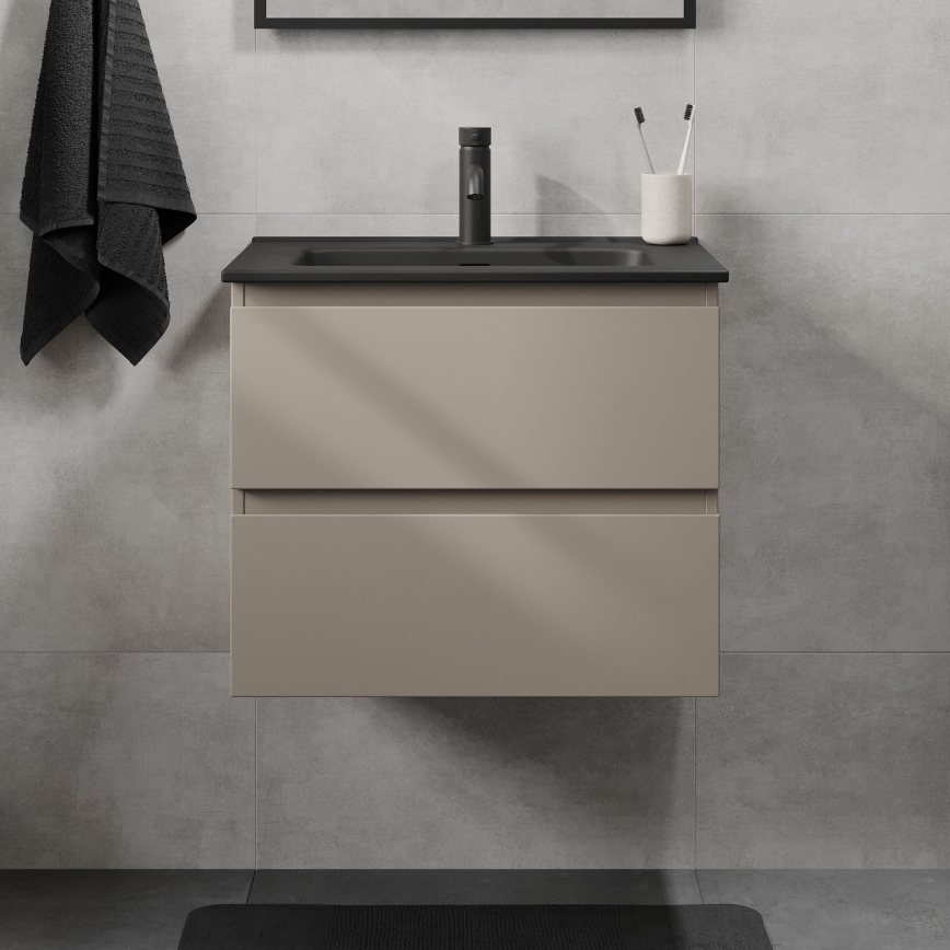 Szafka łazienkowa z umywalką KENWOOD 61 cm marakesh/czarny