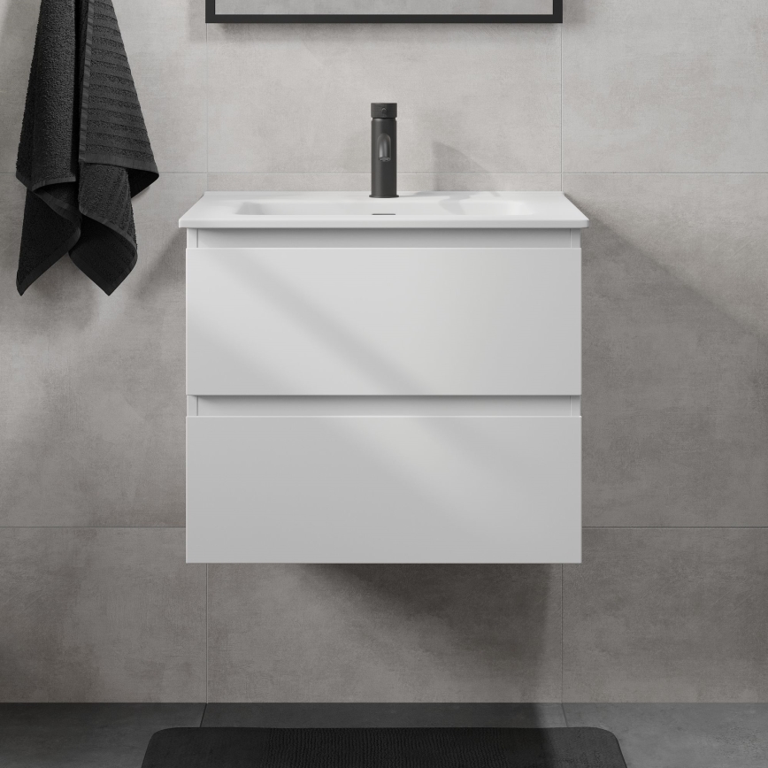 Szafka łazienkowa z umywalką KENWOOD 61x52x47 cm biała