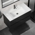 Szafka łazienkowa z umywalką KENWOOD 91 cm czarna/biała