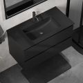 Szafka łazienkowa z umywalką KENWOOD 91 cm czarna