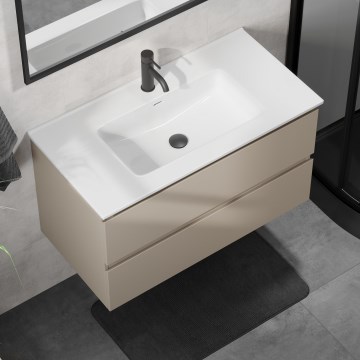 Szafka łazienkowa z umywalką KENWOOD 91 cm Marakesh/biała