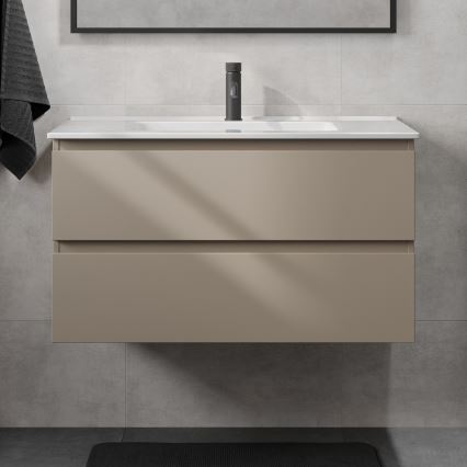 Szafka łazienkowa z umywalką KENWOOD 91 cm Marakesh/biała
