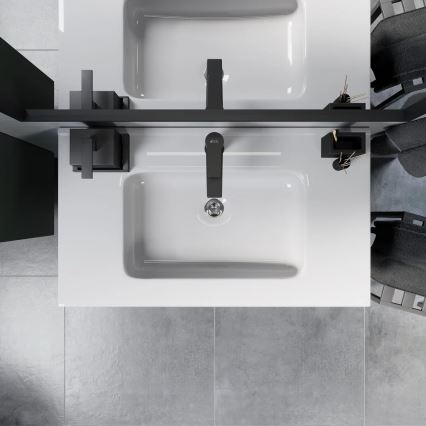 Szafka łazienkowa z umywalką MOLDE 80 cm zielona